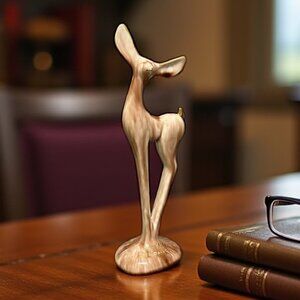 Vintage Stylized Souvenir Deer Figurine 11 inch Tall